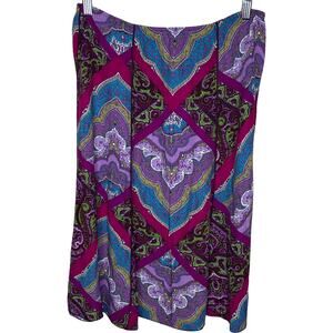 Purple Paisley Skirt M